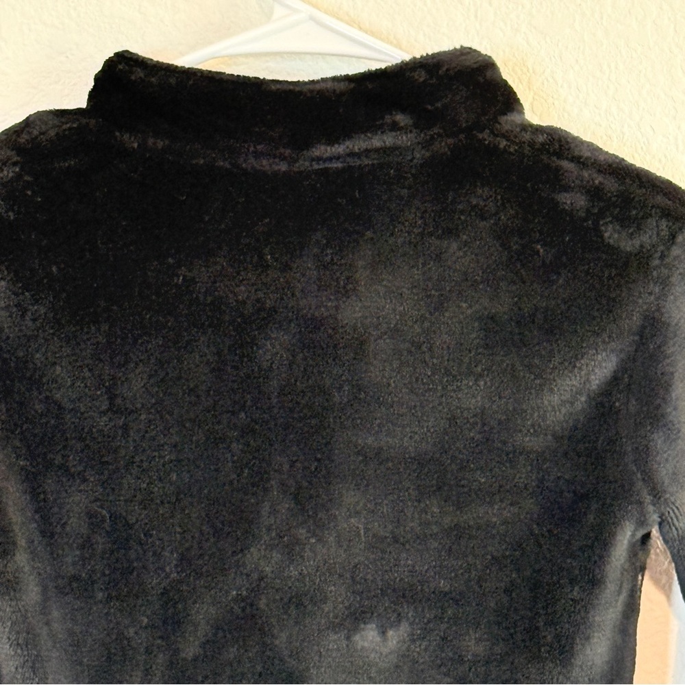 Sanrio Kuromi Kids Fleece Pullover | Black & Lavender | Quarter Zip | Small - Picture 10 of 16